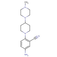 288252-23-3 5-amino-2-[4-(4-methylpiperazin-1-yl)piperidin-1-yl]benzonitrile chemical structure