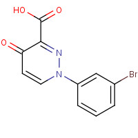 1283709-42-1 1-(3-bromophenyl)-4-oxopyridazine-3-carboxylic acid chemical structure