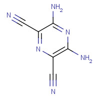 39870-52-5 3,5-diaminopyrazine-2,6-dicarbonitrile chemical structure