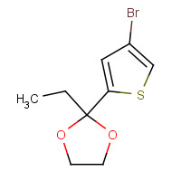 341555-91-7 2-(4-bromothiophen-2-yl)-2-ethyl-1,3-dioxolane chemical structure