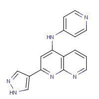 1330531-65-1 2-(1H-pyrazol-4-yl)-N-pyridin-4-yl-1,8-naphthyridin-4-amine chemical structure
