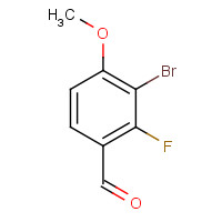 1155877-70-5 3-bromo-2-fluoro-4-methoxybenzaldehyde chemical structure