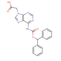 186046-80-0 2-[6-(benzhydryloxycarbonylamino)purin-9-yl]acetic acid chemical structure