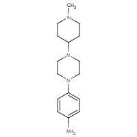 955087-41-9 4-[4-(1-methylpiperidin-4-yl)piperazin-1-yl]aniline chemical structure