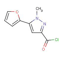 876316-47-1 5-(furan-2-yl)-1-methylpyrazole-3-carbonyl chloride chemical structure