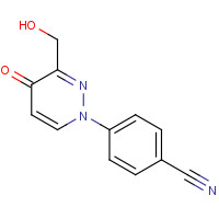 1314396-83-2 4-[3-(hydroxymethyl)-4-oxopyridazin-1-yl]benzonitrile chemical structure