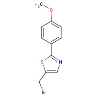 1204423-52-8 5-(bromomethyl)-2-(4-methoxyphenyl)-1,3-thiazole chemical structure