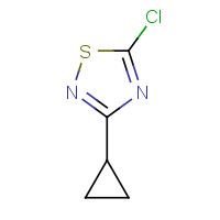 122684-54-2 5-chloro-3-cyclopropyl-1,2,4-thiadiazole chemical structure