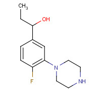 868245-22-1 1-(4-fluoro-3-piperazin-1-ylphenyl)propan-1-ol chemical structure