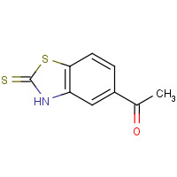 121942-10-7 1-(2-sulfanylidene-3H-1,3-benzothiazol-5-yl)ethanone chemical structure