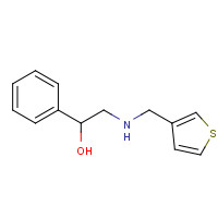 66200-61-1 1-phenyl-2-(thiophen-3-ylmethylamino)ethanol chemical structure