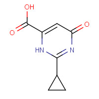 858956-25-9 2-cyclopropyl-4-oxo-1H-pyrimidine-6-carboxylic acid chemical structure