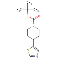301222-69-5 tert-butyl 4-(1,3-thiazol-5-yl)piperidine-1-carboxylate chemical structure