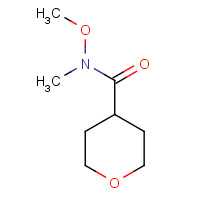 156353-01-4 N-methoxy-N-methyloxane-4-carboxamide chemical structure