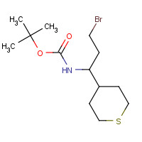 924817-73-2 tert-butyl N-[3-bromo-1-(thian-4-yl)propyl]carbamate chemical structure