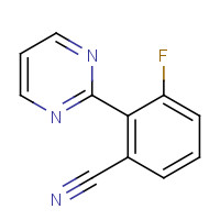 1293285-05-8 3-fluoro-2-pyrimidin-2-ylbenzonitrile chemical structure