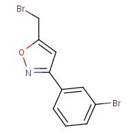 1158735-27-3 5-(bromomethyl)-3-(3-bromophenyl)-1,2-oxazole chemical structure