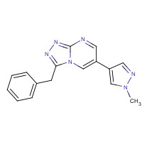1231943-11-5 3-benzyl-6-(1-methylpyrazol-4-yl)-[1,2,4]triazolo[4,3-a]pyrimidine chemical structure