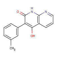 67862-31-1 4-hydroxy-3-(3-methylphenyl)-1H-1,8-naphthyridin-2-one chemical structure