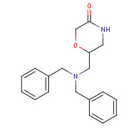 170799-35-6 6-[(dibenzylamino)methyl]morpholin-3-one chemical structure