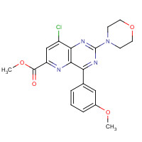 1240122-82-0 methyl 8-chloro-4-(3-methoxyphenyl)-2-morpholin-4-ylpyrido[3,2-d]pyrimidine-6-carboxylate chemical structure