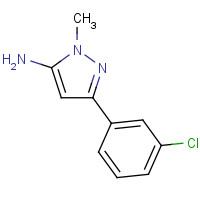 92406-44-5 5-(3-chlorophenyl)-2-methylpyrazol-3-amine chemical structure