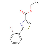 885278-78-4 ethyl 2-(2-bromophenyl)-1,3-thiazole-4-carboxylate chemical structure
