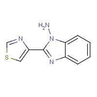 49628-53-7 2-(1,3-thiazol-4-yl)benzimidazol-1-amine chemical structure