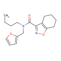 932548-07-7 N-butyl-N-(furan-2-ylmethyl)-4,5,6,7-tetrahydro-1,2-benzoxazole-3-carboxamide chemical structure