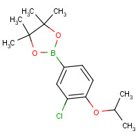 1260023-79-7 2-(3-chloro-4-propan-2-yloxyphenyl)-4,4,5,5-tetramethyl-1,3,2-dioxaborolane chemical structure