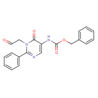 148747-58-4 benzyl N-[6-oxo-1-(2-oxoethyl)-2-phenylpyrimidin-5-yl]carbamate chemical structure