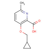 1233520-10-9 3-(cyclopropylmethoxy)-6-methylpyridine-2-carboxylic acid chemical structure