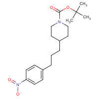301187-00-8 tert-butyl 4-[3-(4-nitrophenyl)propyl]piperidine-1-carboxylate chemical structure