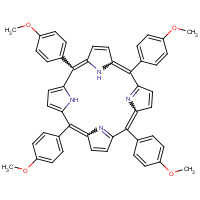 22112-78-3 5,10,15,20-tetrakis(4-methoxyphenyl)-21,22-dihydroporphyrin chemical structure