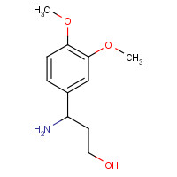 201408-35-7 3-amino-3-(3,4-dimethoxyphenyl)propan-1-ol chemical structure