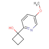 1196074-34-6 1-(5-methoxypyridin-2-yl)cyclobutan-1-ol chemical structure