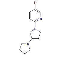 690264-91-6 5-bromo-2-(3-pyrrolidin-1-ylpyrrolidin-1-yl)pyridine chemical structure
