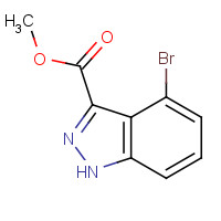 1190322-47-4 methyl 4-bromo-1H-indazole-3-carboxylate chemical structure