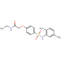 1260679-06-8 2-[4-[(2,5-dimethylphenyl)sulfamoyl]phenoxy]-N-ethylacetamide chemical structure