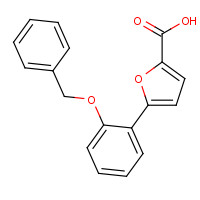 889951-82-0 5-(2-phenylmethoxyphenyl)furan-2-carboxylic acid chemical structure
