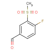 914636-50-3 4-fluoro-3-methylsulfonylbenzaldehyde chemical structure
