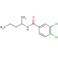 7497-07-6 3,4-dichloro-N-pentan-2-ylbenzamide chemical structure