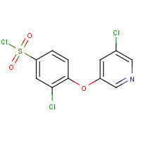 315226-91-6 3-chloro-4-(5-chloropyridin-3-yl)oxybenzenesulfonyl chloride chemical structure