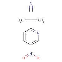 1256633-31-4 2-methyl-2-(5-nitropyridin-2-yl)propanenitrile chemical structure
