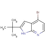 1014613-61-6 4-bromo-2-tert-butyl-1H-pyrrolo[2,3-b]pyridine chemical structure