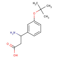372144-15-5 3-amino-3-[3-[(2-methylpropan-2-yl)oxy]phenyl]propanoic acid chemical structure