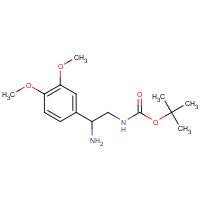 912762-97-1 tert-butyl N-[2-amino-2-(3,4-dimethoxyphenyl)ethyl]carbamate chemical structure