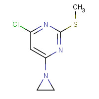 98280-50-3 4-(aziridin-1-yl)-6-chloro-2-methylsulfanylpyrimidine chemical structure