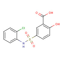 62547-09-5 5-[(2-chlorophenyl)sulfamoyl]-2-hydroxybenzoic acid chemical structure