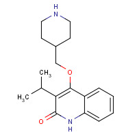 1263051-55-3 4-(piperidin-4-ylmethoxy)-3-propan-2-yl-1H-quinolin-2-one chemical structure